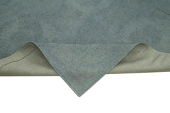 Needlepoint Gri Çiçekli Pamuk Yün El Dokuma Halısı 292x337 Agacan