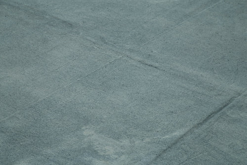 Needlepoint Gri Çiçekli Pamuk Yün El Dokuma Halısı 291x380 Agacan