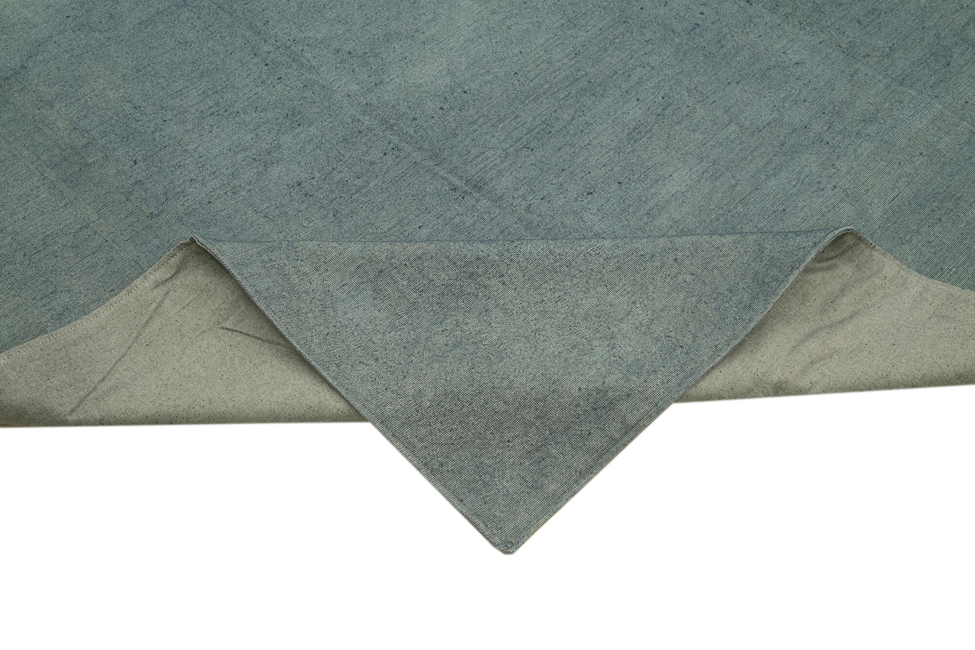 Needlepoint Gri Çiçekli Pamuk Yün El Dokuma Halısı 291x380 Agacan