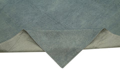 Needlepoint Gri Çiçekli Pamuk Yün El Dokuma Halısı 291x380 Agacan