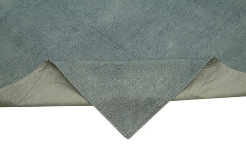 Needlepoint Gri Çiçekli Pamuk Yün El Dokuma Halısı 291x380 Agacan