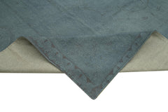 Needlepoint Gri Çiçekli Pamuk Yün El Dokuma Halısı 274x382 Agacan