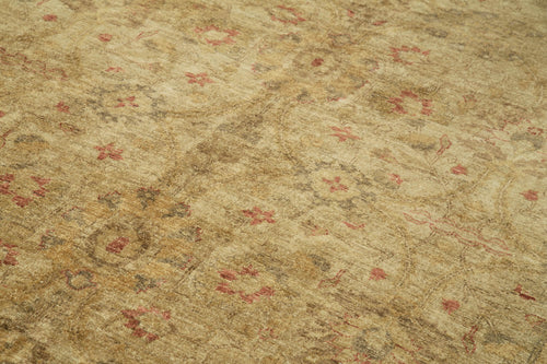 Tebriz Bej Klasik Pamuk Yün El Dokuma Halısı 222x332 Agacan