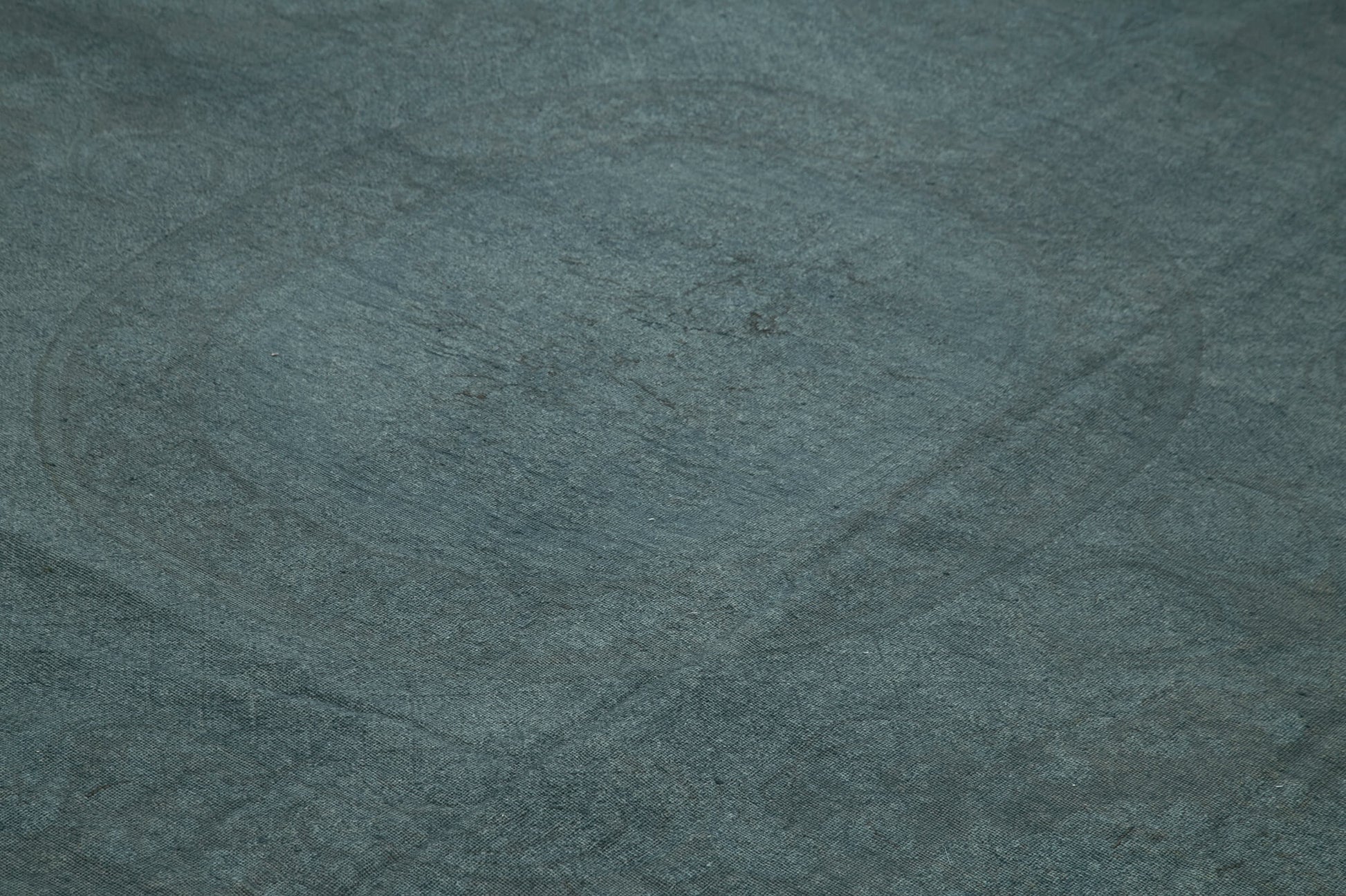 Needlepoint Gri Çiçekli Pamuk Yün El Dokuma Halısı 274x379 Agacan