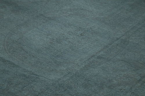 Needlepoint Gri Çiçekli Pamuk Yün El Dokuma Halısı 274x379 Agacan