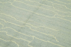 Morocco Mavi Geometrik Yün Pamuk El Dokuma Halısı 190x300 Agacan