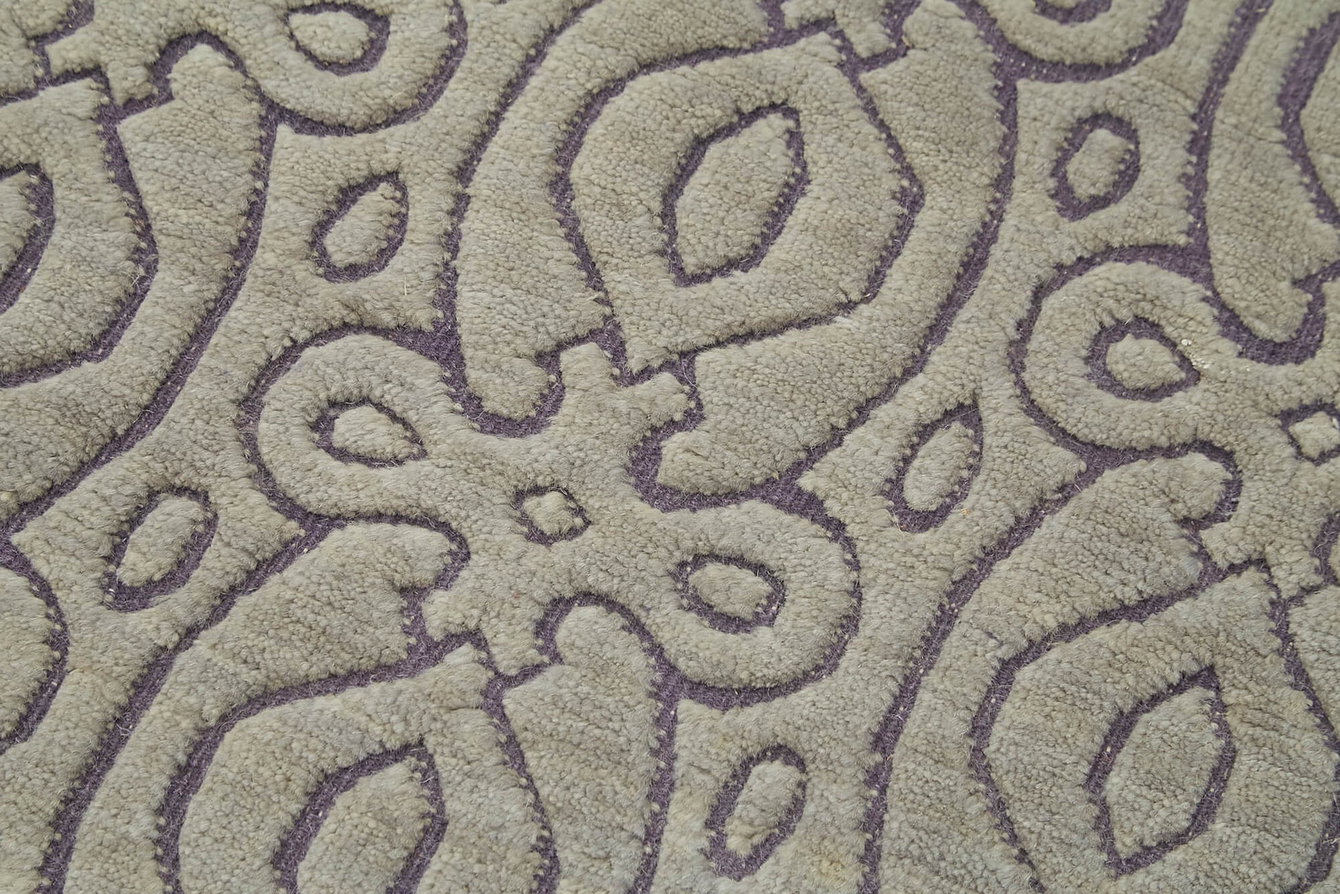 Morocco Gri Geometrik Pamuk Yün El Dokuma Halısı 91x152 Agacan