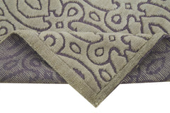 Morocco Gri Geometrik Pamuk Yün El Dokuma Halısı 91x152 Agacan