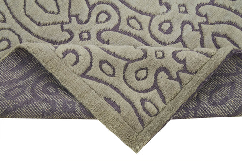 Morocco Gri Geometrik Pamuk Yün El Dokuma Halısı 91x152 Agacan