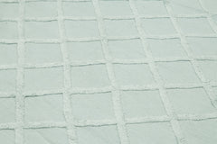 Nepal Geometric Mavi Geometrik Yün Pamuk El Dokuma Halısı 274x366 Agacan