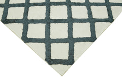 Nepal Geometric Bej Geometrik Yün Pamuk El Dokuma Halısı 274x366 Agacan