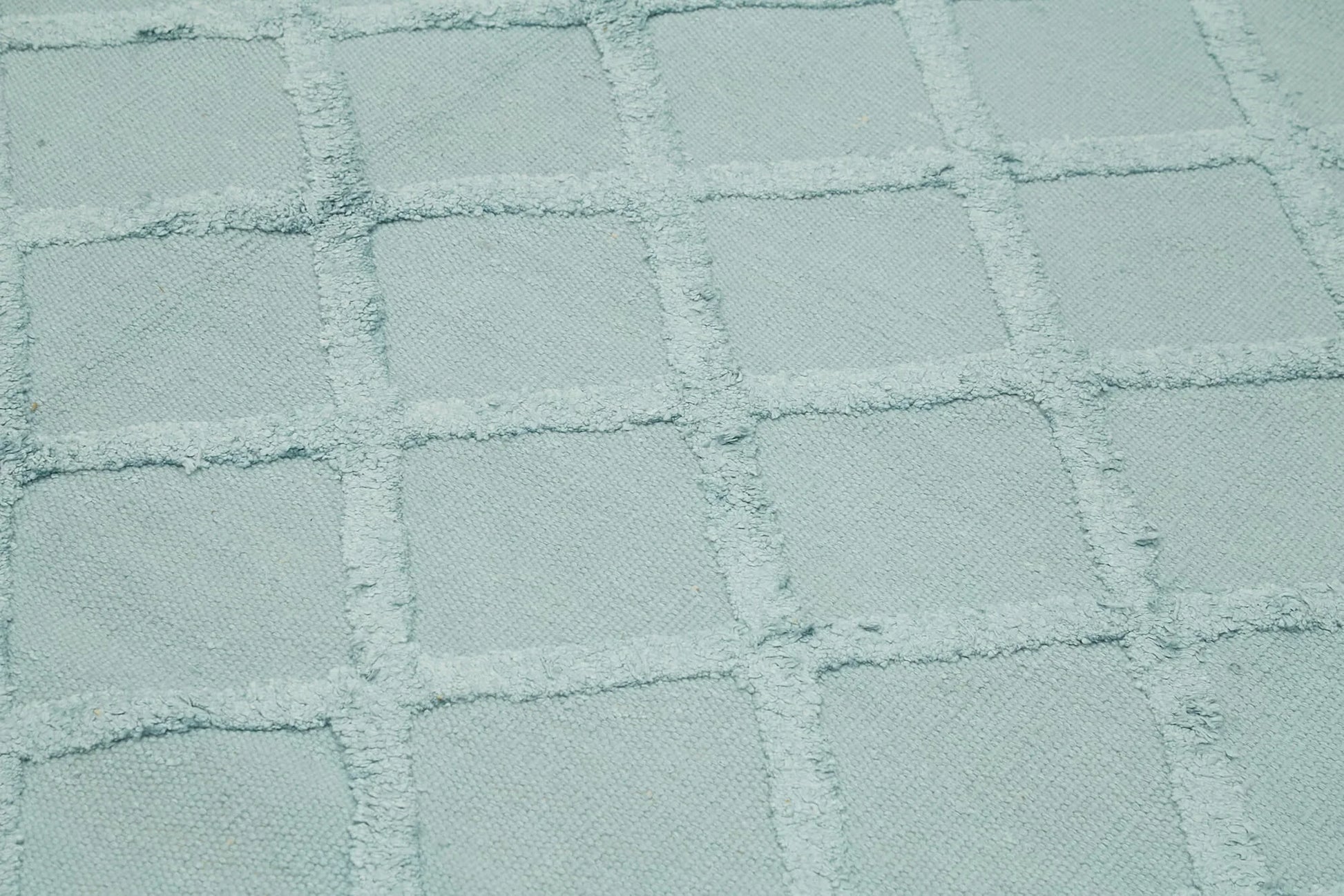 Nepal Geometric Mavi Geometrik Yün Pamuk El Dokuma Halısı 262x305 Agacan