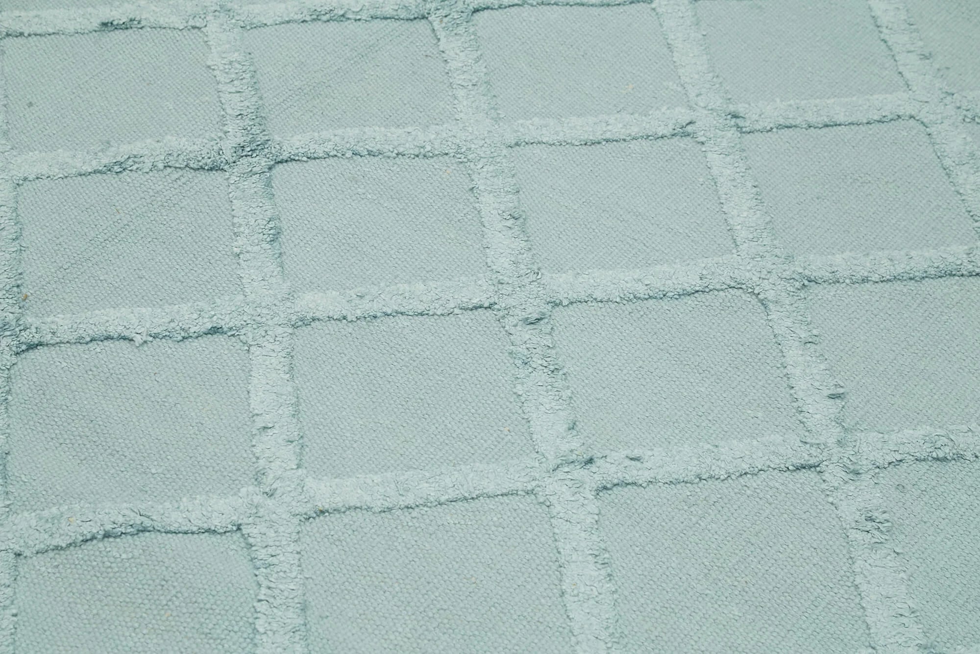 Nepal Geometric Mavi Geometrik Yün Pamuk El Dokuma Halısı 262x305 Agacan