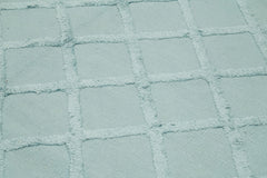 Nepal Geometric Mavi Geometrik Yün Pamuk El Dokuma Halısı 262x305 Agacan