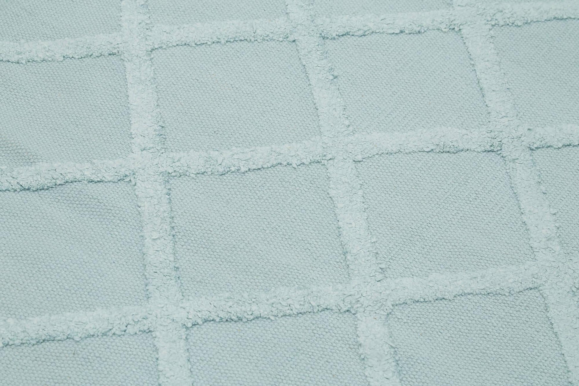 Nepal Geometric Mavi Geometrik Yün Pamuk El Dokuma Halısı 244x305 Agacan
