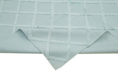 Nepal Geometric Mavi Geometrik Yün Pamuk El Dokuma Halısı 244x305 Agacan