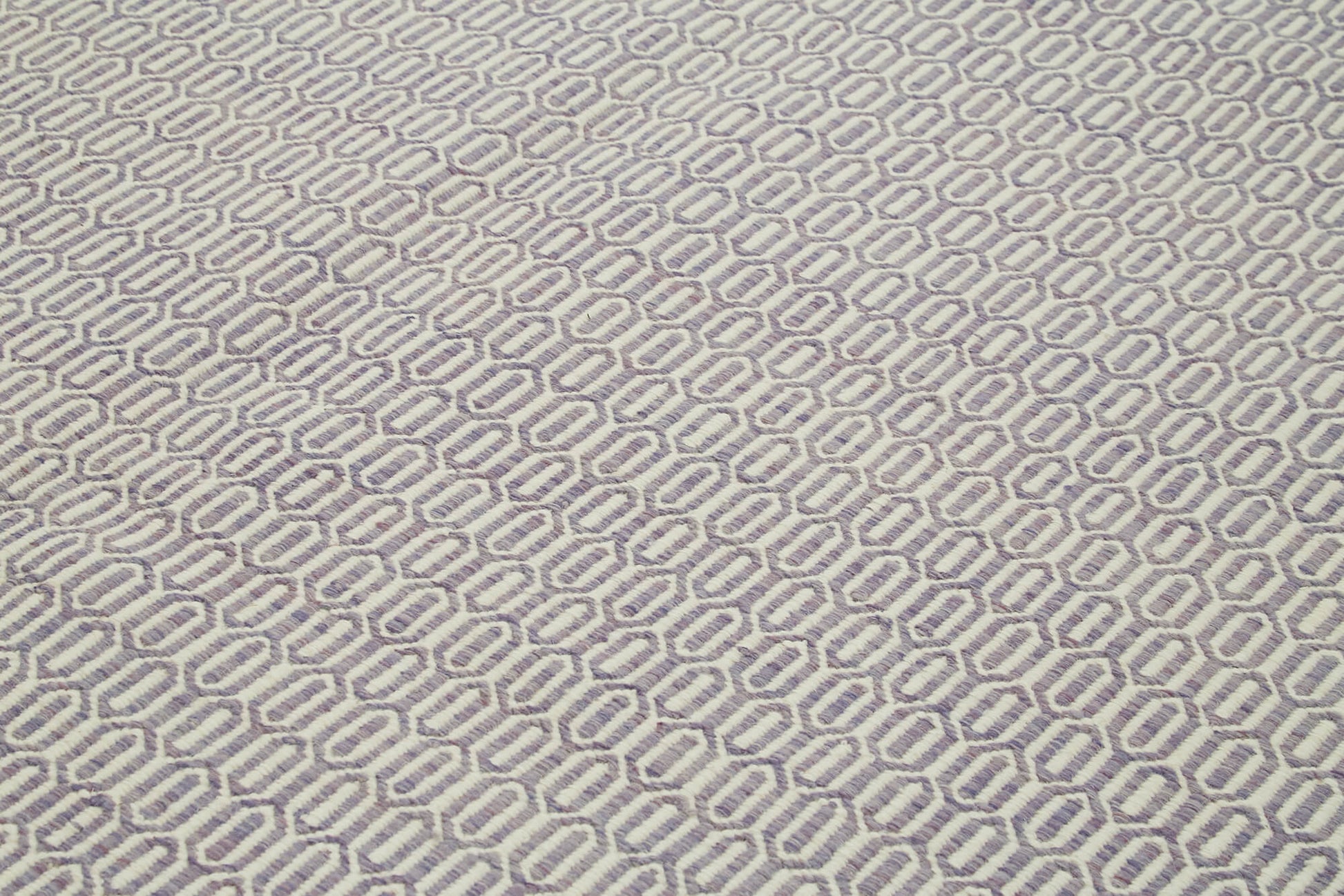 Nepal Geometric Mor Geometrik Yün Pamuk El Dokuma Halısı 246x305 Agacan