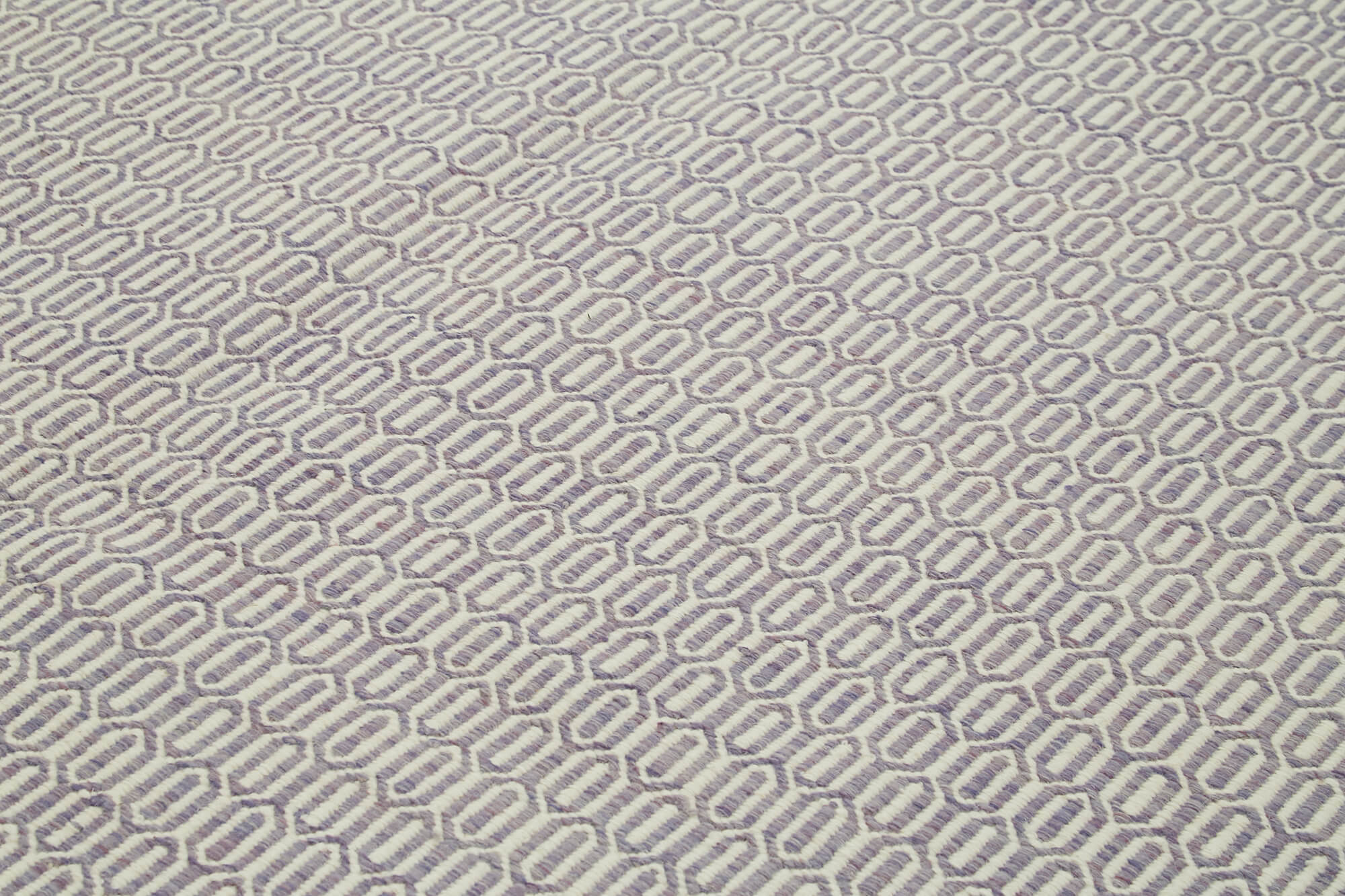 Nepal Geometric Mor Geometrik Yün Pamuk El Dokuma Halısı 246x305 Agacan