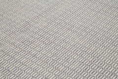 Nepal Geometric Mor Geometrik Yün Pamuk El Dokuma Halısı 246x305 Agacan