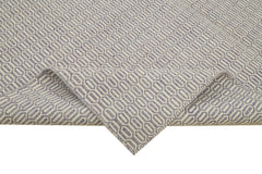 Nepal Geometric Mor Geometrik Yün Pamuk El Dokuma Halısı 246x305 Agacan