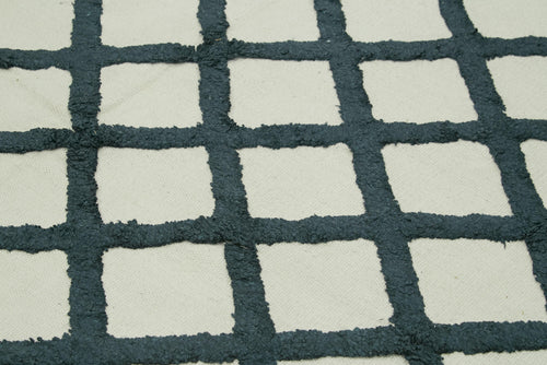 Nepal Geometric Bej Geometrik Yün Pamuk El Dokuma Halısı 246x305 Agacan