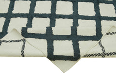 Nepal Geometric Bej Geometrik Yün Pamuk El Dokuma Halısı 246x305 Agacan