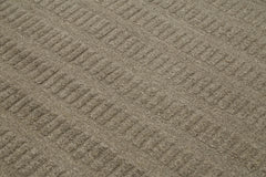 Nepal Geometric Kahverengi Geometrik Yün Pamuk El Dokuma Halısı 246x305 Agacan