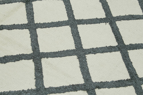 Nepal Geometric Bej Geometrik Yün Pamuk El Dokuma Halısı 246x305 Agacan