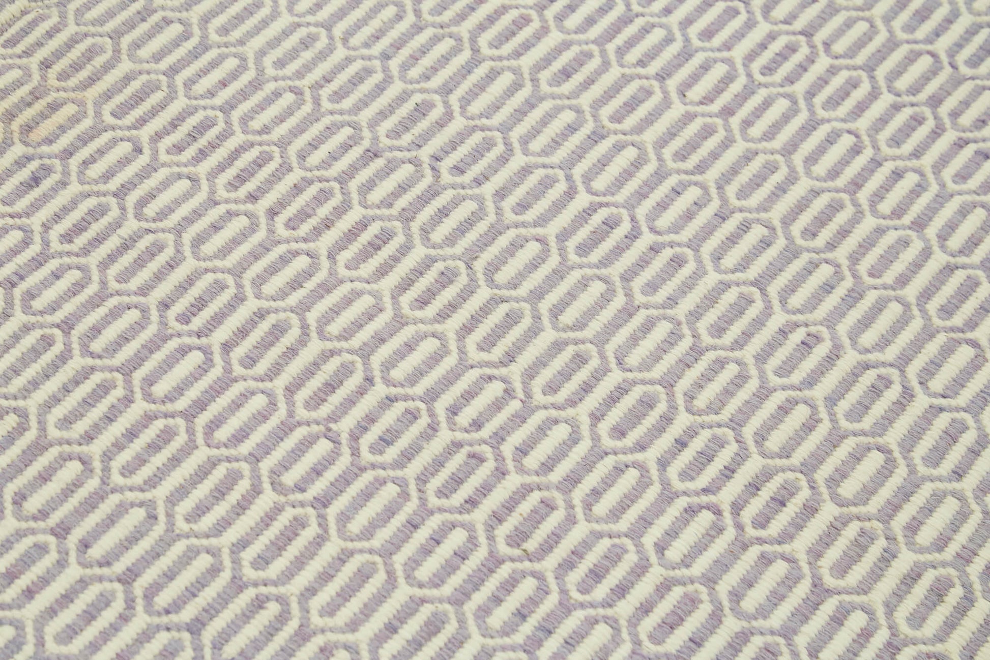 Nepal Geometric Mor Geometrik Yün Pamuk El Dokuma Halısı 246x305 Agacan