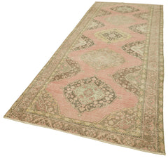 Zile Bej Eskitme Pamuk Yün El Dokuma Halısı 140x380 Agacan