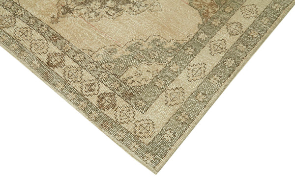 Zile Bej Eskitme Pamuk Yün El Dokuma Halısı 166x342 Agacan