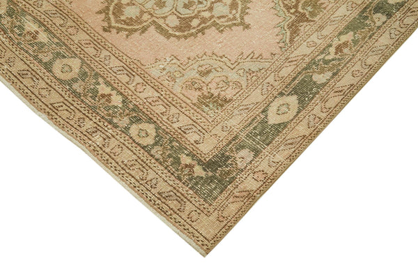 Zile Bej Eskitme Pamuk Yün El Dokuma Halısı 143x396 Agacan