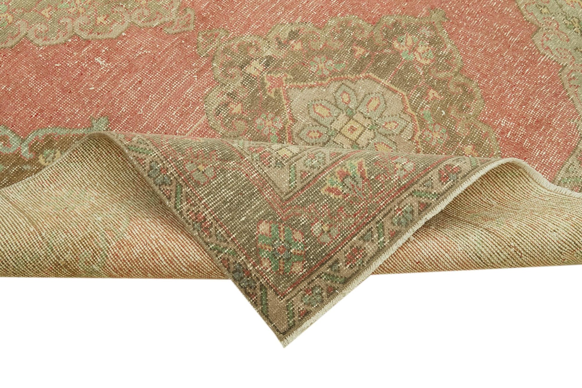 Zile Bej Eskitme Pamuk Yün El Dokuma Halısı 142x366 Agacan