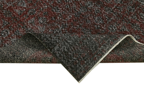 Zile Siyah Eskitme Pamuk Yün El Dokuma Halısı 144x370 Agacan