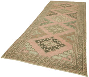 Zile Bej Eskitme Pamuk Yün El Dokuma Halısı 145x388 Agacan