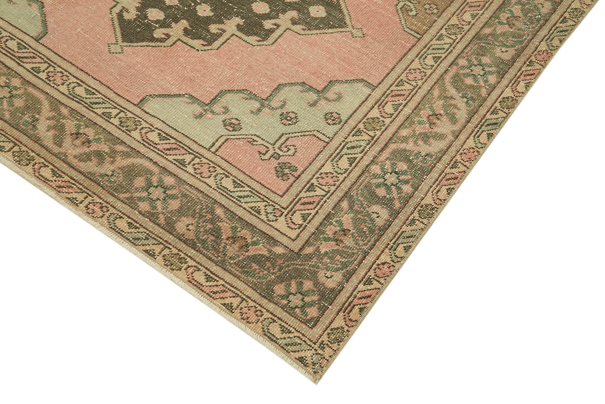 Zile Bej Eskitme Pamuk Yün El Dokuma Halısı 145x388 Agacan