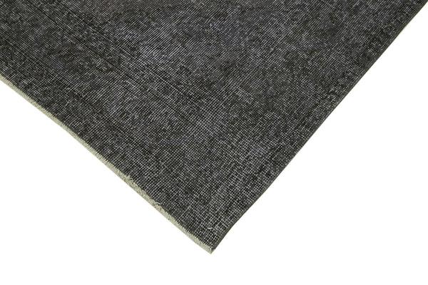 Zile Gri Eskitme Pamuk Yün El Dokuma Halısı 138x402 Agacan