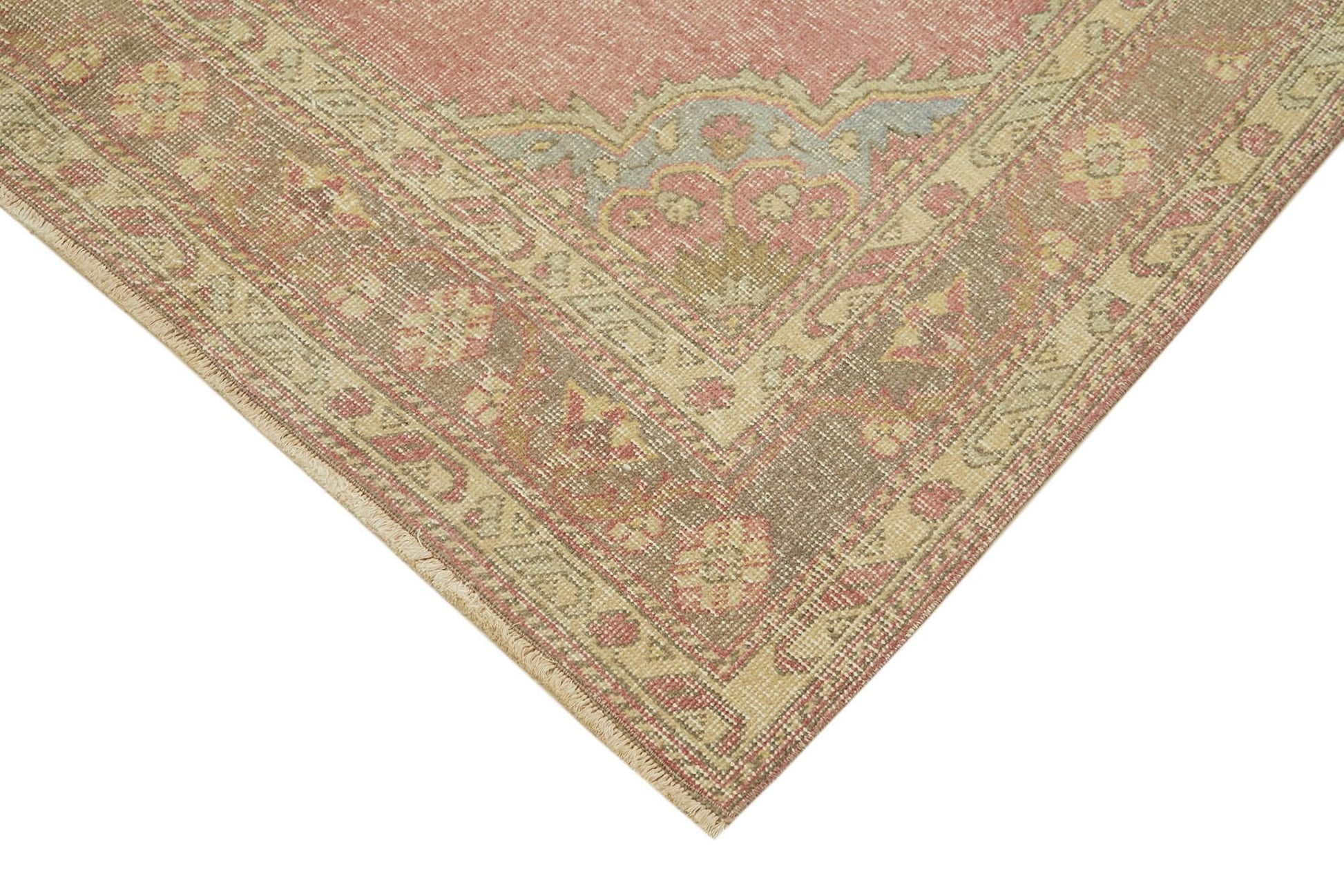 Zile Bej Eskitme Pamuk Yün El Dokuma Halısı 150x397 Agacan