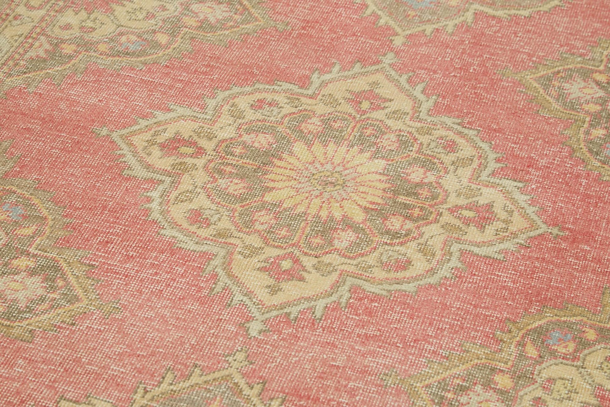 Zile Bej Eskitme Pamuk Yün El Dokuma Halısı 150x397 Agacan