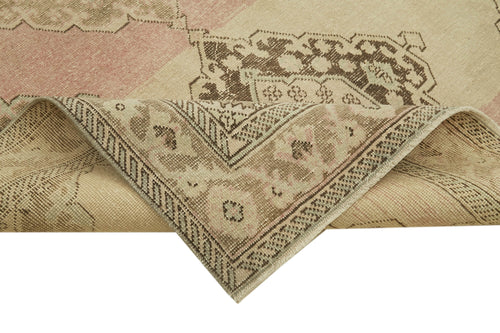 Zile Bej Eskitme Pamuk Yün El Dokuma Halısı 145x390 Agacan