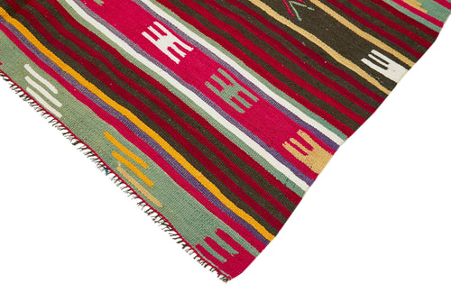 Striped Kilim Beyaz Çizgili Keçi Tüyü El Dokuma Halısı 162x290 Agacan