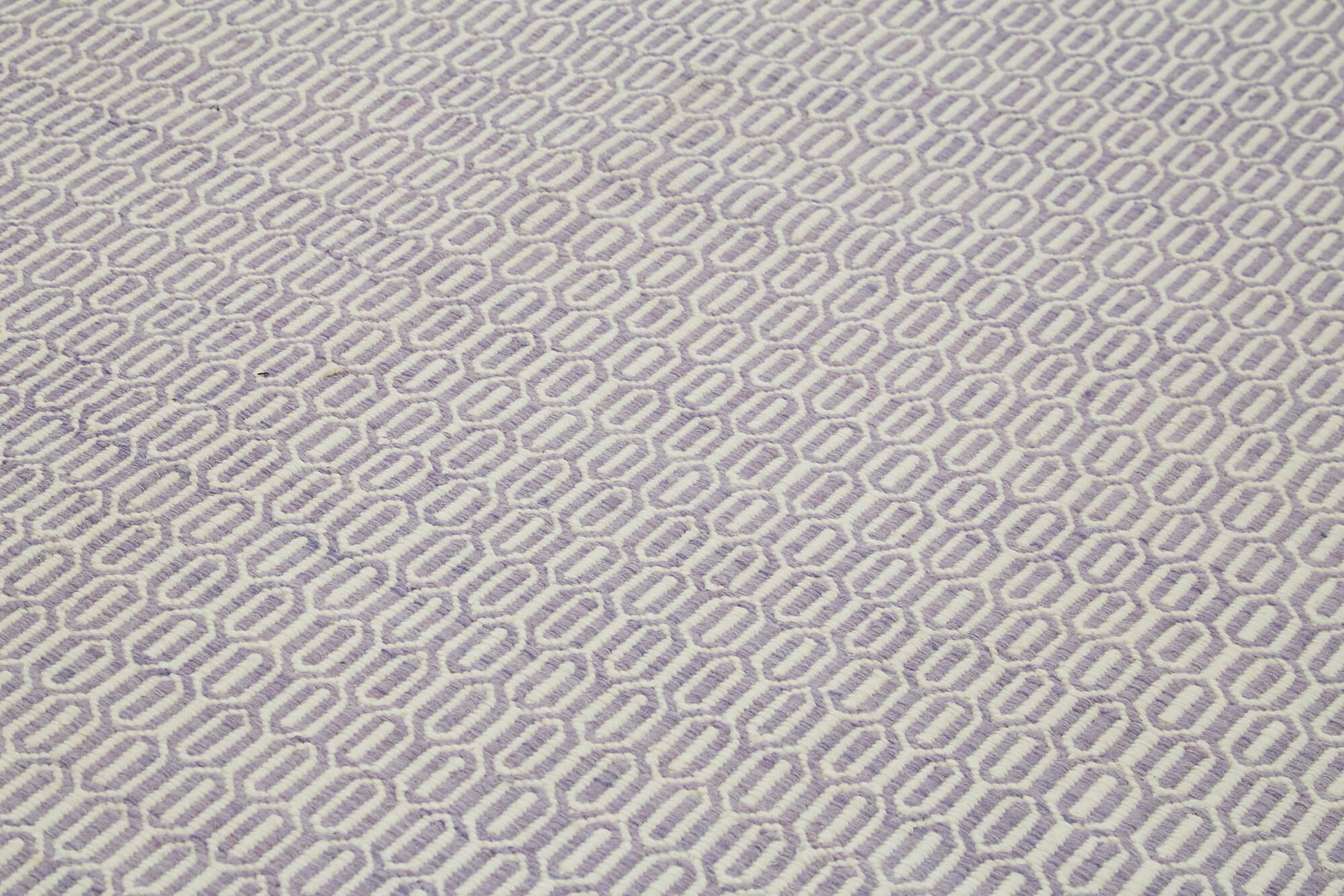 Nepal Geometric Mor Geometrik Yün Pamuk El Dokuma Halısı 305x427 Agacan