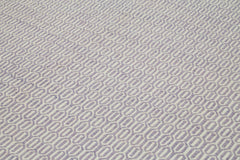 Nepal Geometric Mor Geometrik Yün Pamuk El Dokuma Halısı 305x427 Agacan