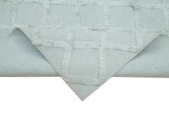 Nepal Geometric Mavi Geometrik Yün Pamuk El Dokuma Halısı 244x305 Agacan