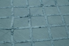 Nepal Geometric Mavi Geometrik Yün Pamuk El Dokuma Halısı 244x305 Agacan