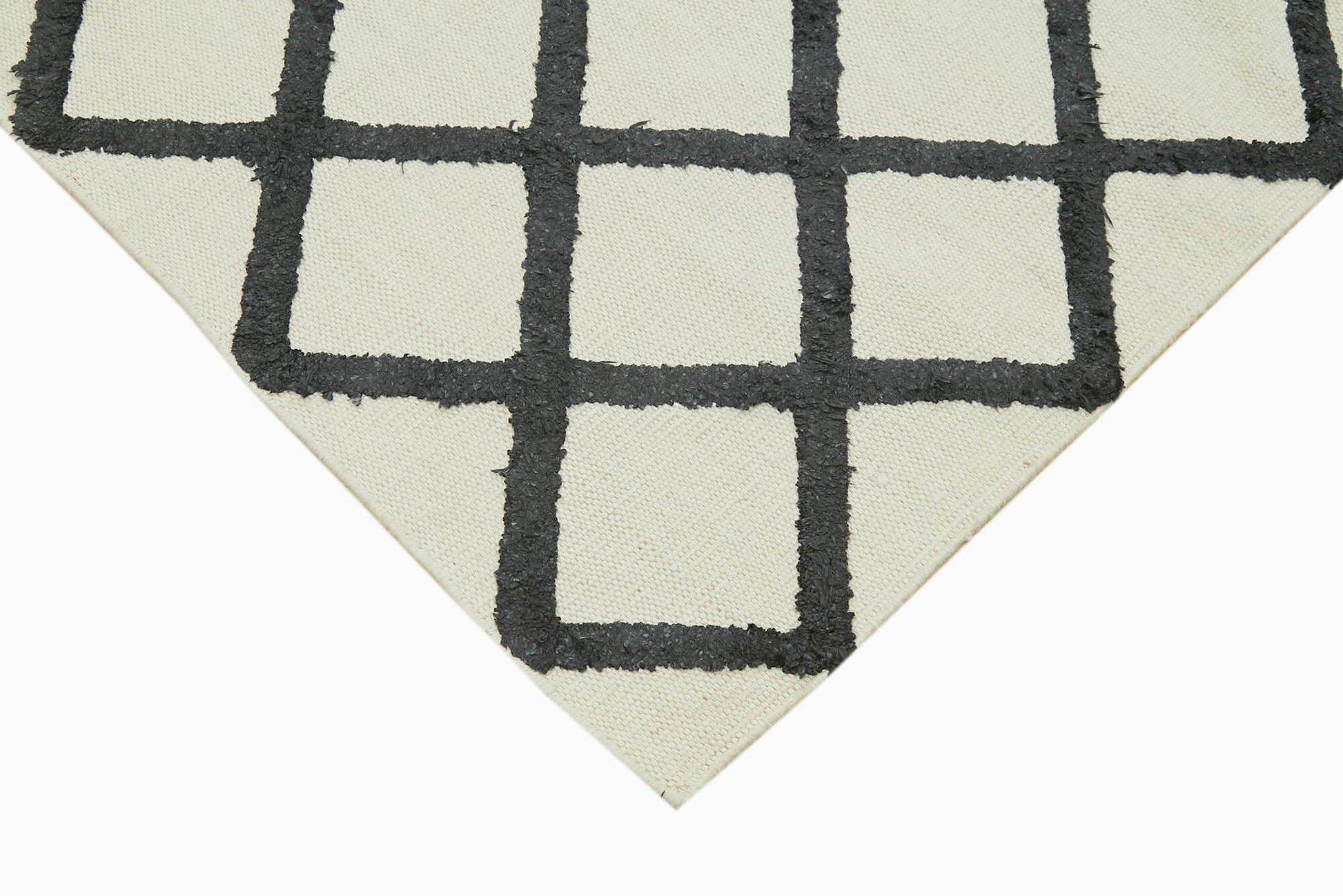 Nepal Geometric Bej Geometrik Yün Pamuk El Dokuma Halısı 244x305 Agacan