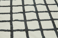 Nepal Geometric Bej Geometrik Yün Pamuk El Dokuma Halısı 244x305 Agacan