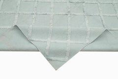 Nepal Geometric Mavi Geometrik Yün Pamuk El Dokuma Halısı 244x305 Agacan