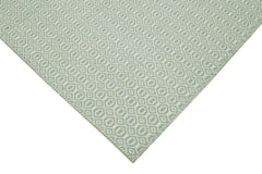 Nepal Geometric Mavi Geometrik Yün Pamuk El Dokuma Halısı 274x366 Agacan