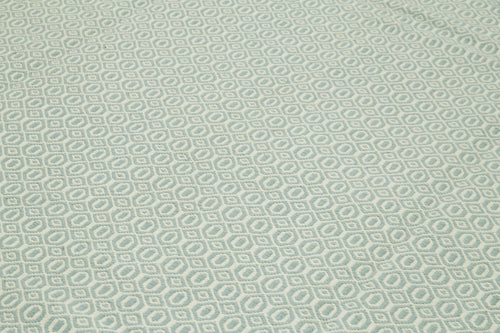 Nepal Geometric Mavi Geometrik Yün Pamuk El Dokuma Halısı 274x366 Agacan